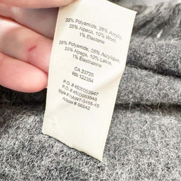 Aritzia Wilfred Free Fei Fei Alpaca Wool Blend Fringe Belted Vest Grey Size S - Picture 7 of 7